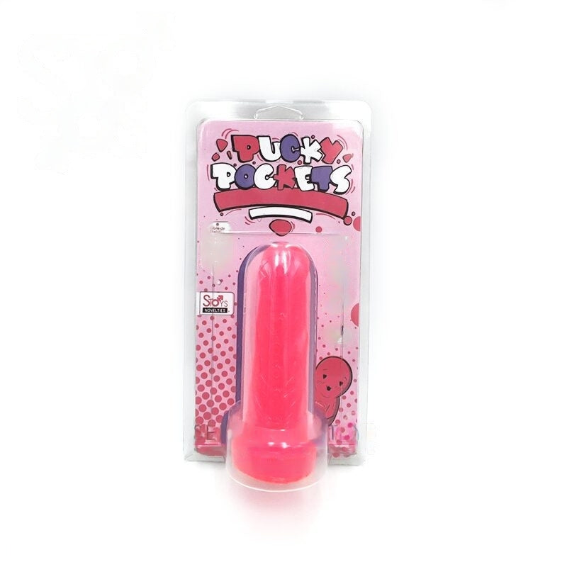 MINI DILDO SUAVE 4.75" - PUCKY POCKETS - CUPY - ROSA